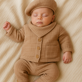 Pack naissance uni poche côté effet lin 5 pcs très léger 5 pcs